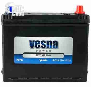 Аккумуляторы Аккумулятор Vesna Power [415270] 6СТ-70 Ач R EN700 А 269x173x218мм